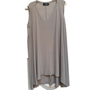 Simpli Sleeveless Size 3G Hi Low  Signature Jersey Knit Tunic‎ Top Long